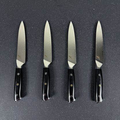 Set de 4 Cuchillos de Mesa de Acero Damasco 24cm "Reclus" Rauka-Cuchillos