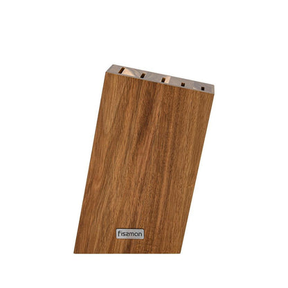 Set 5 Piezas Cuchillos Nagatomi + Base De Madera Fissman6#Acero