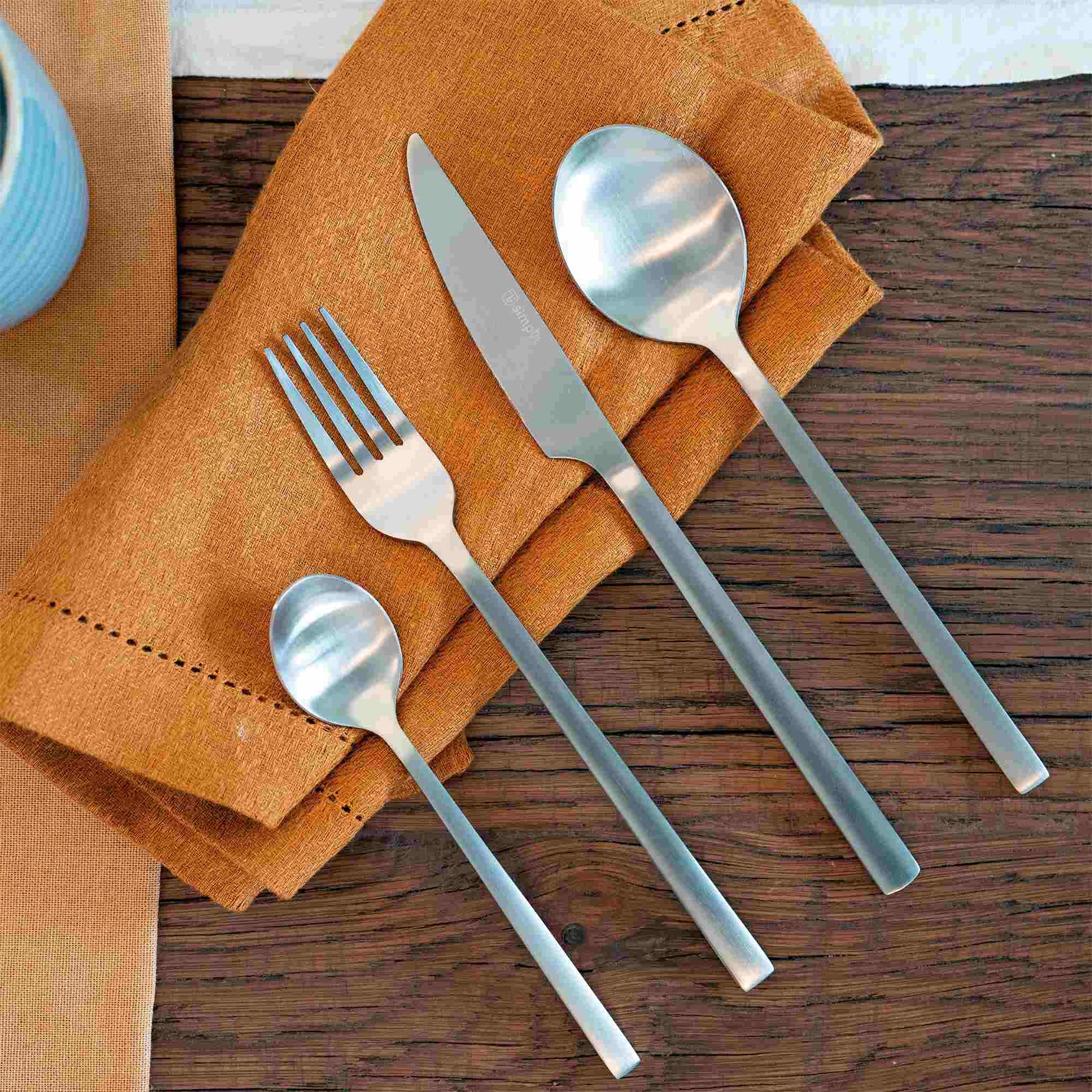 Set de Cuchillería 24 pcs Acero Inoxidable Cerdeña Simplit-Cubiertos