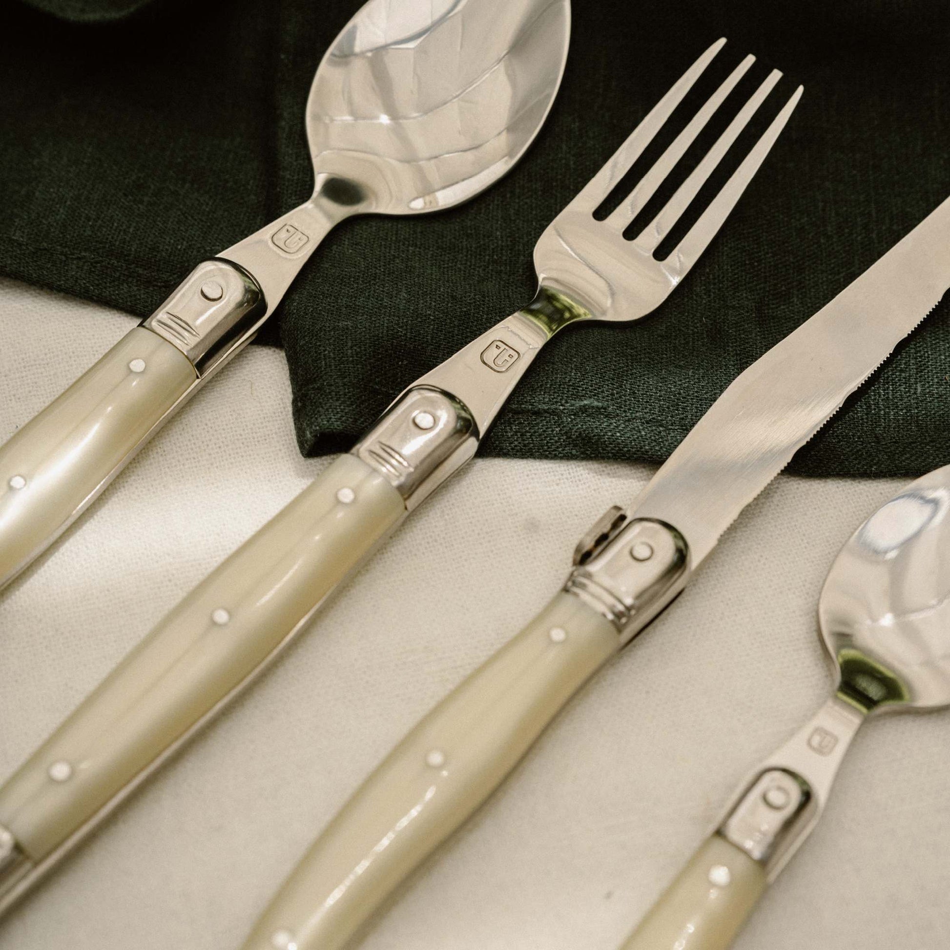 Set de cuchilleria 24 pcs Cubiertos Versalle Simplit4#Blanco