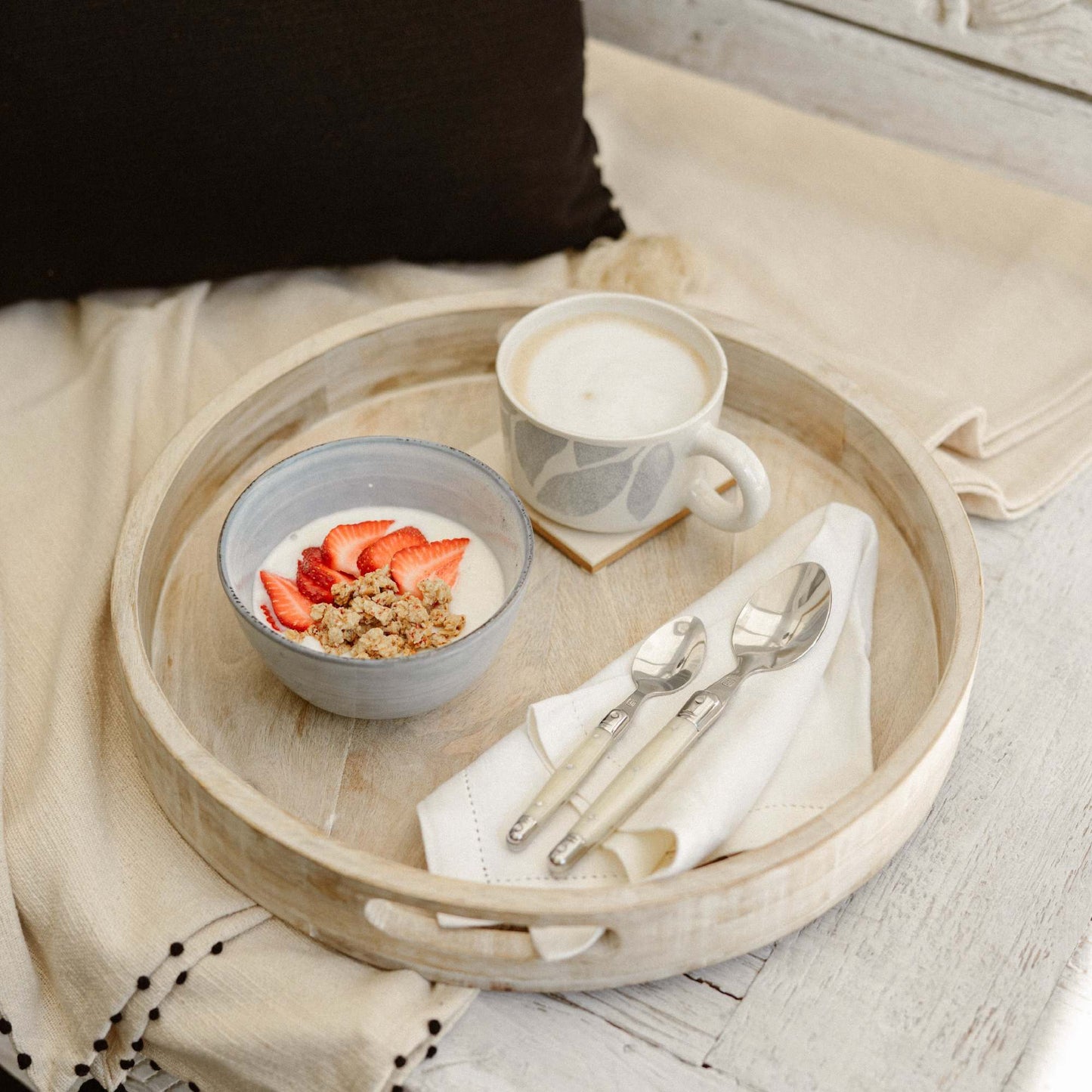 Set de cuchilleria 24 pcs Cubiertos Versalle Simplit5#Blanco