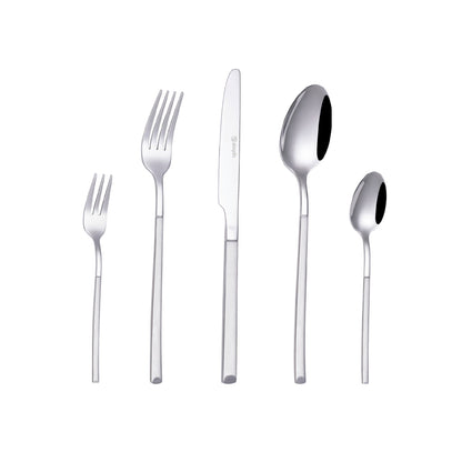 Set de Cuchilleria 30 pcs Acero Inoxidable Puglia Simplit4#Gris