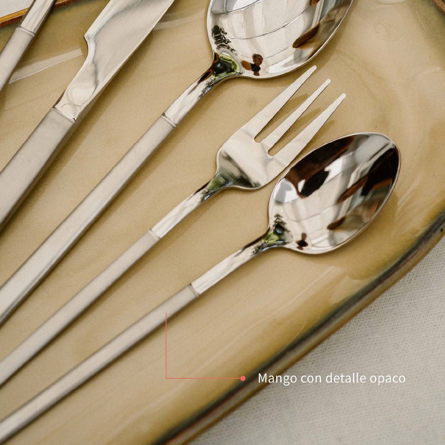 Set de Cuchilleria 30 pcs Acero Inoxidable Sicilia Simplit6#Gris