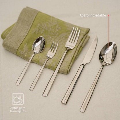 Set de Cuchilleria 30 pcs Acero Inoxidable Sicilia Simplit7#Gris