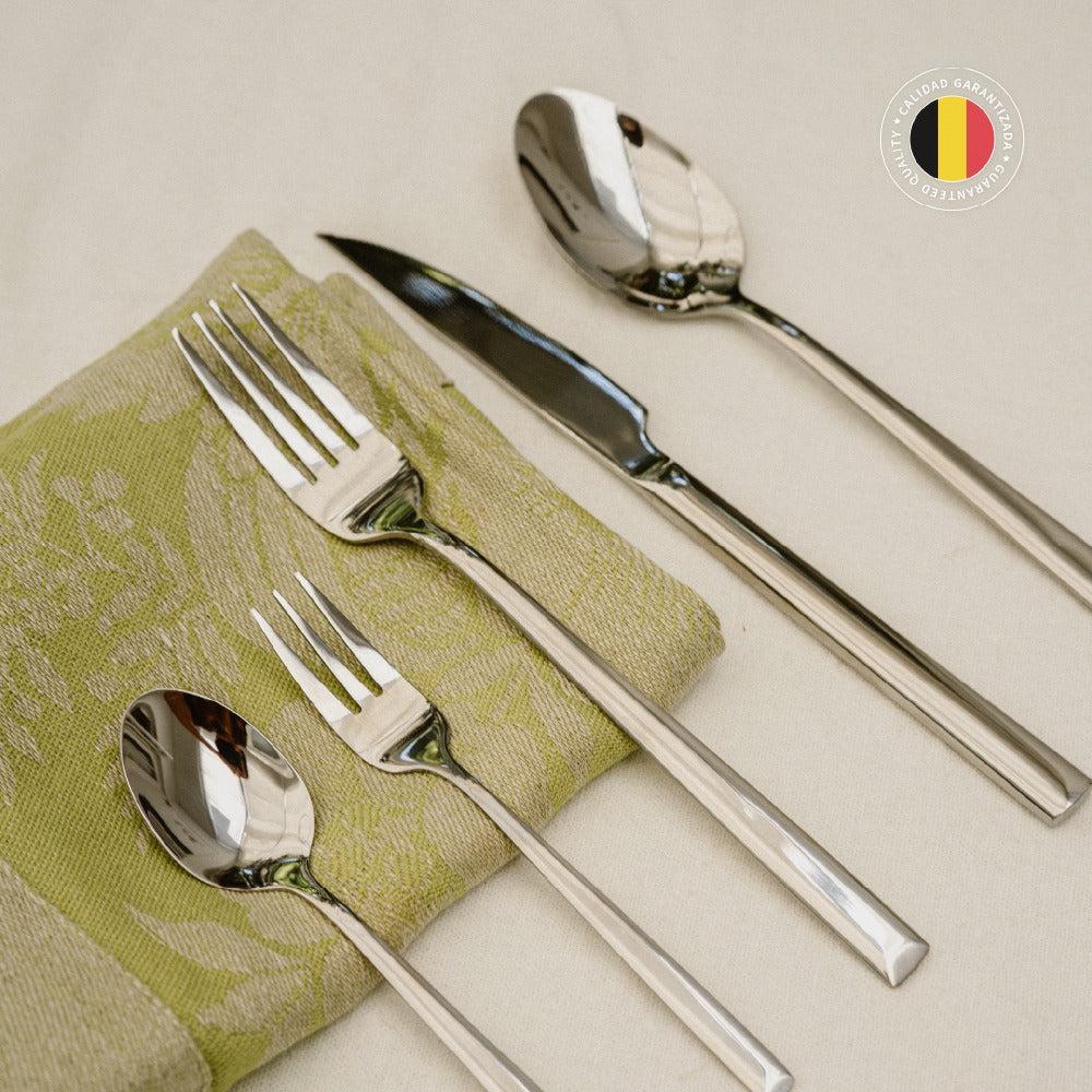 Set de Cuchilleria 30 pcs Acero Inoxidable Sicilia Simplit8#Gris