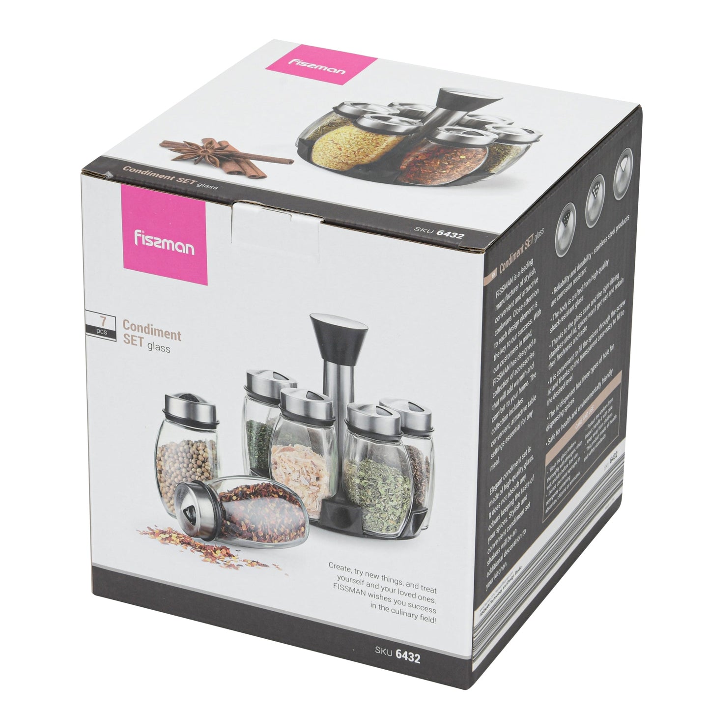 Set De Especieros o Condimentos 7 Piezas Fissman8#Sin color