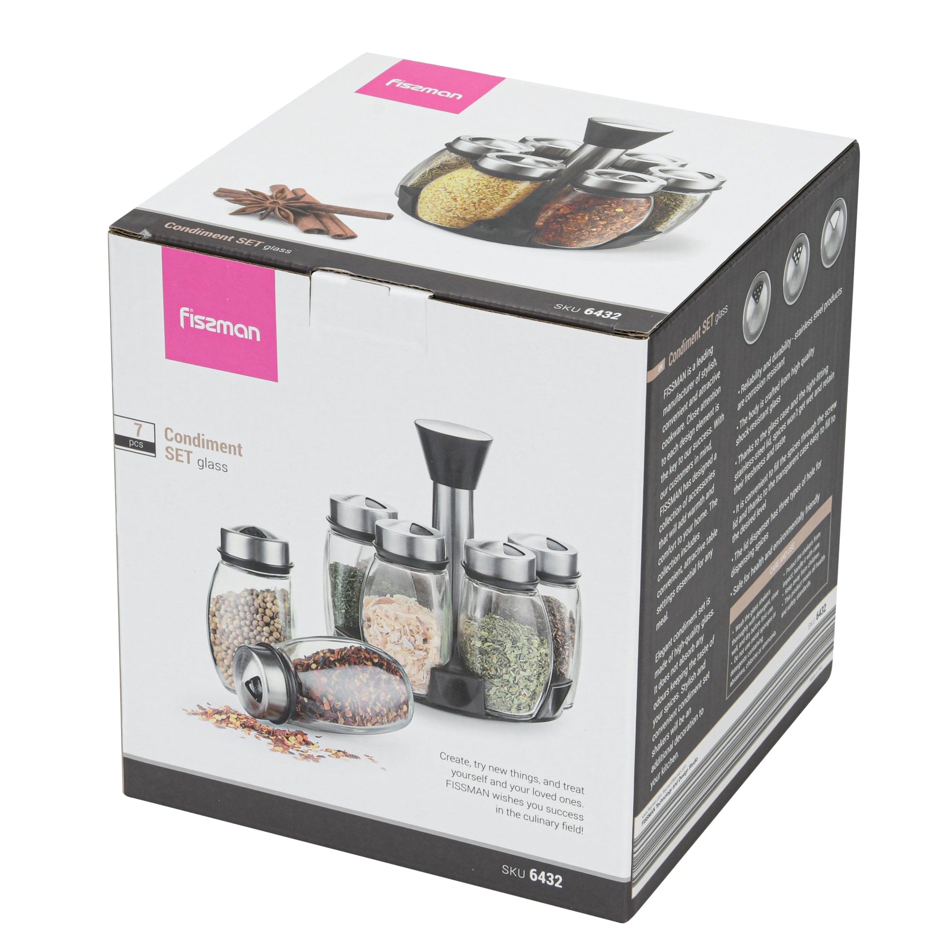 Set De Especieros o Condimentos 7 Piezas Fissman8#Sin color