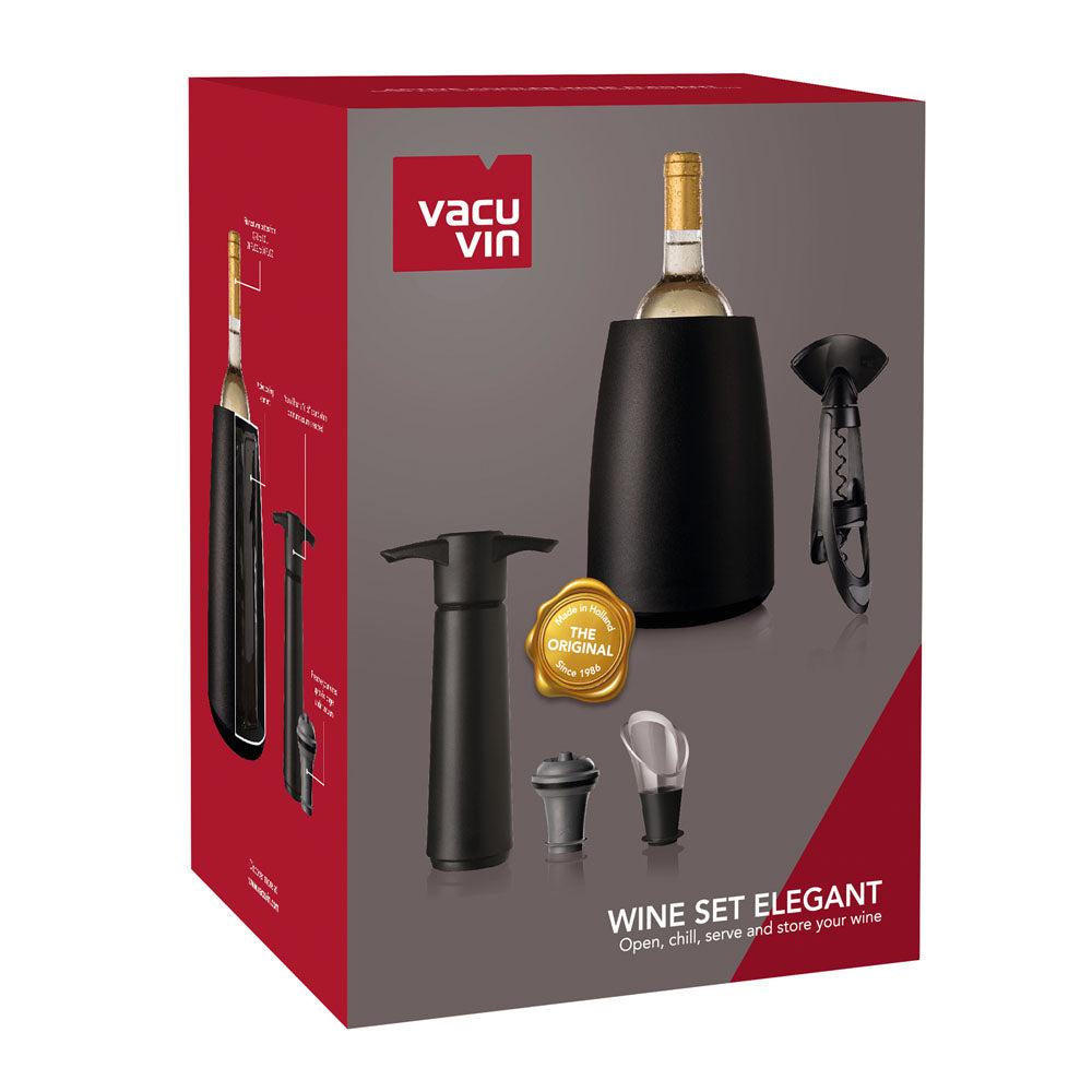 Set de Regalo Wine Elegant Vacuvin5#Negro