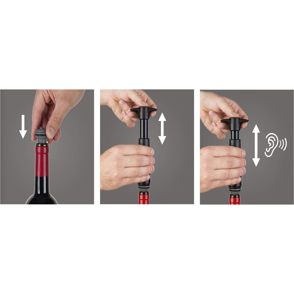 Set de Regalo Wine Elegant Vacuvin7#Negro