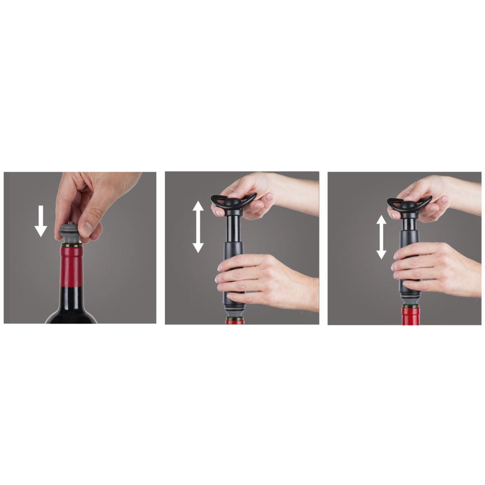 Set de Regalo Wine Plus Vacuvin7#Negro