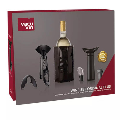 Set de Regalo Wine Plus Vacuvin2#Negro