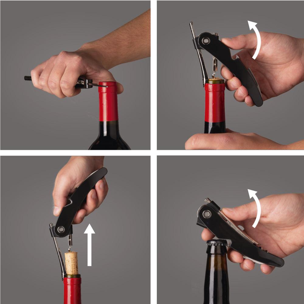 Set de Regalo Wine Premium Vacuvin6#Negro