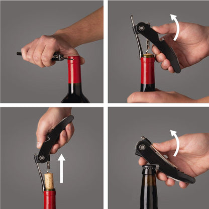 Set de Regalo Wine Premium Vacuvin6#Negro