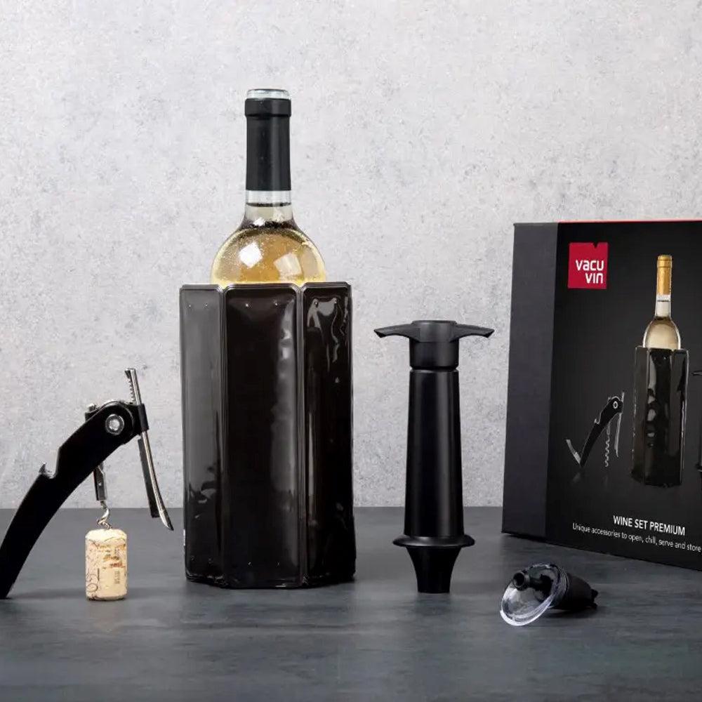 Set de Regalo Wine Premium Vacuvin7#Negro