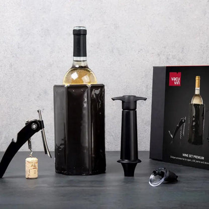 Set de Regalo Wine Premium Vacuvin7#Negro