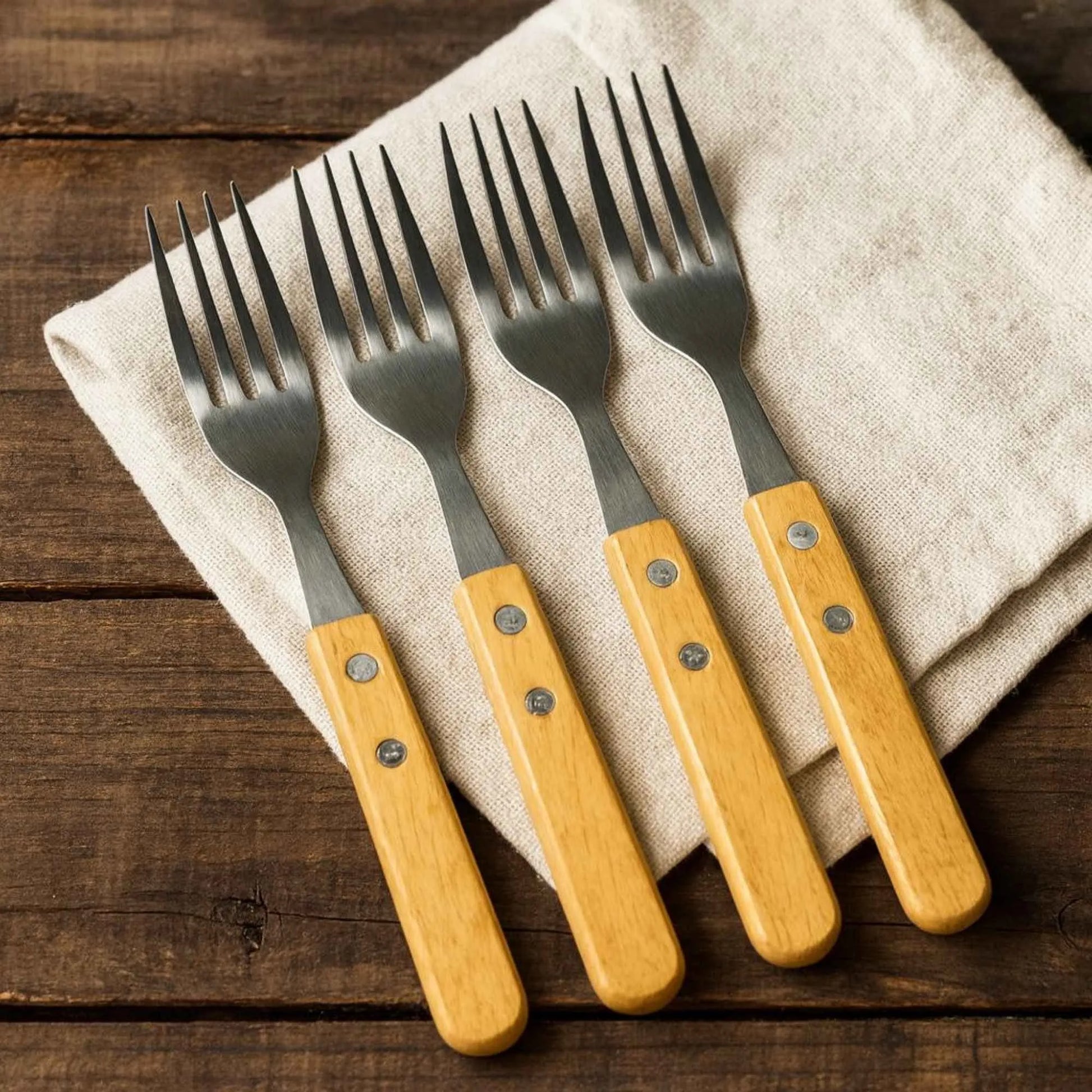 Set de Tenedores para Asado Lyn 8 pzs Decoexpress1#Sin color