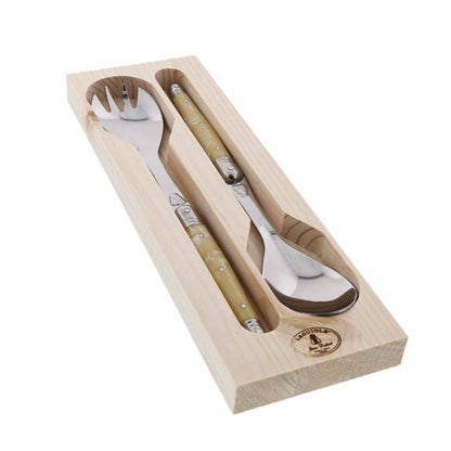 Set Cubiertos De Ensalada Laguiole Jean Dubost7#Beige