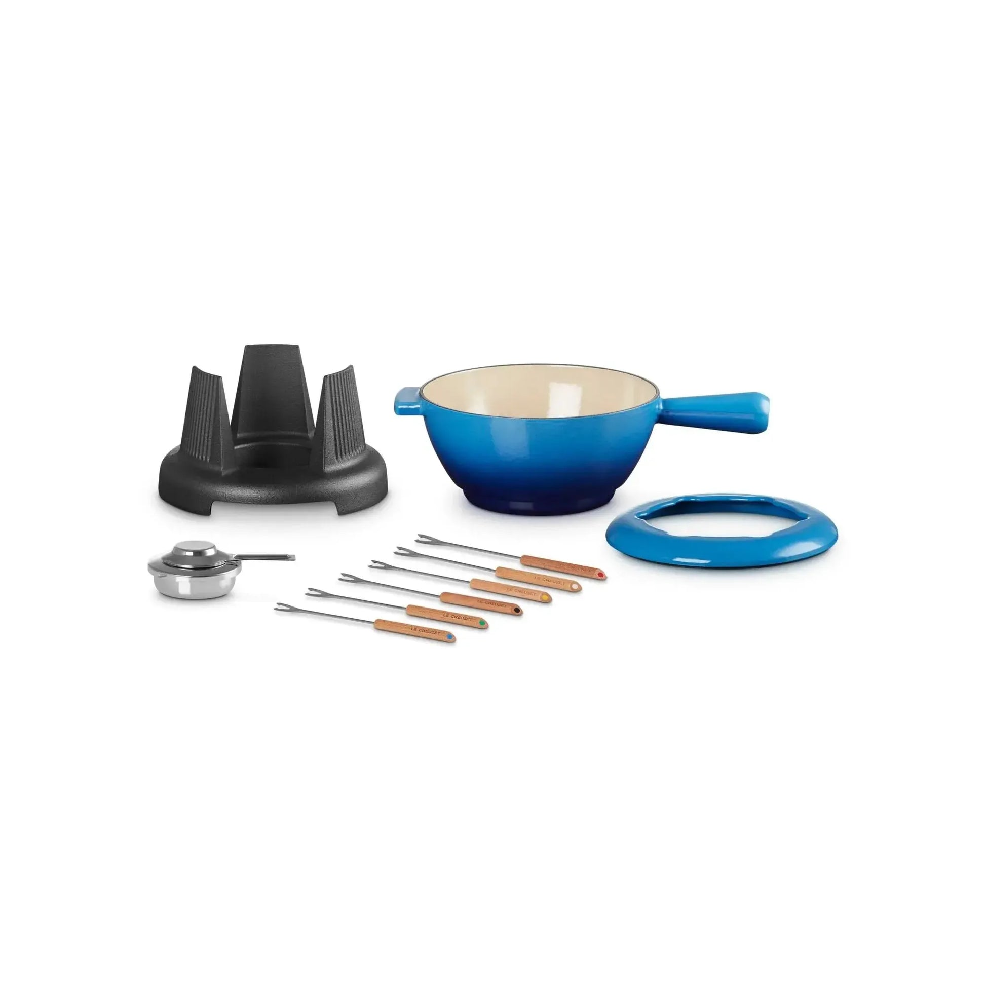 Set Fondue Traditional 20 cm Azure Le Creuset-Ollas