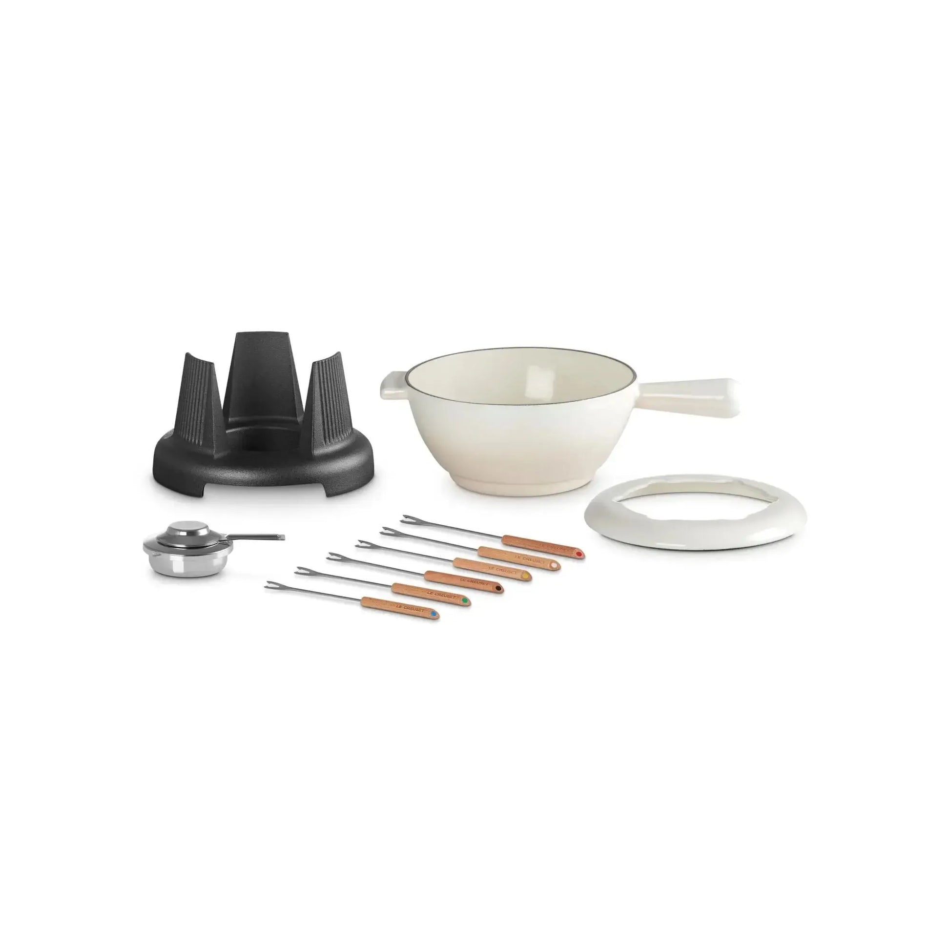 Set Fondue Traditional 20 cm Meringue Le Creuset-Ollas