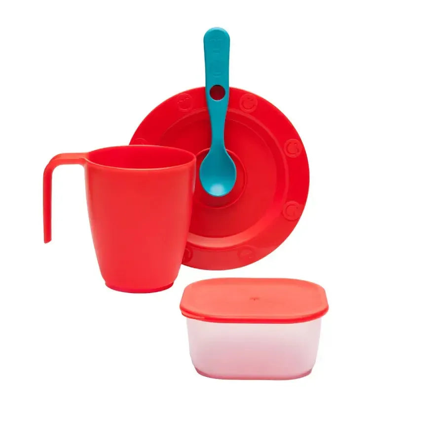 Set Infantil Colación Bipo4#Rojo