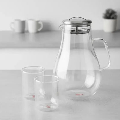 Set  Jarra Venecia 1.8 Lts. + Vasos Genova 350cc3#Sin color