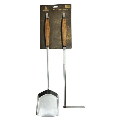 Set Pala y Atizador Pro XL Kangkawe6#Acero