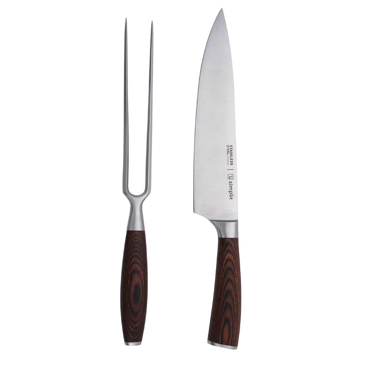 Set Parrillero Cuchillo 21cm y Tenedor Acero Inox Toledo Simplit-Accesorios para Parrillas
