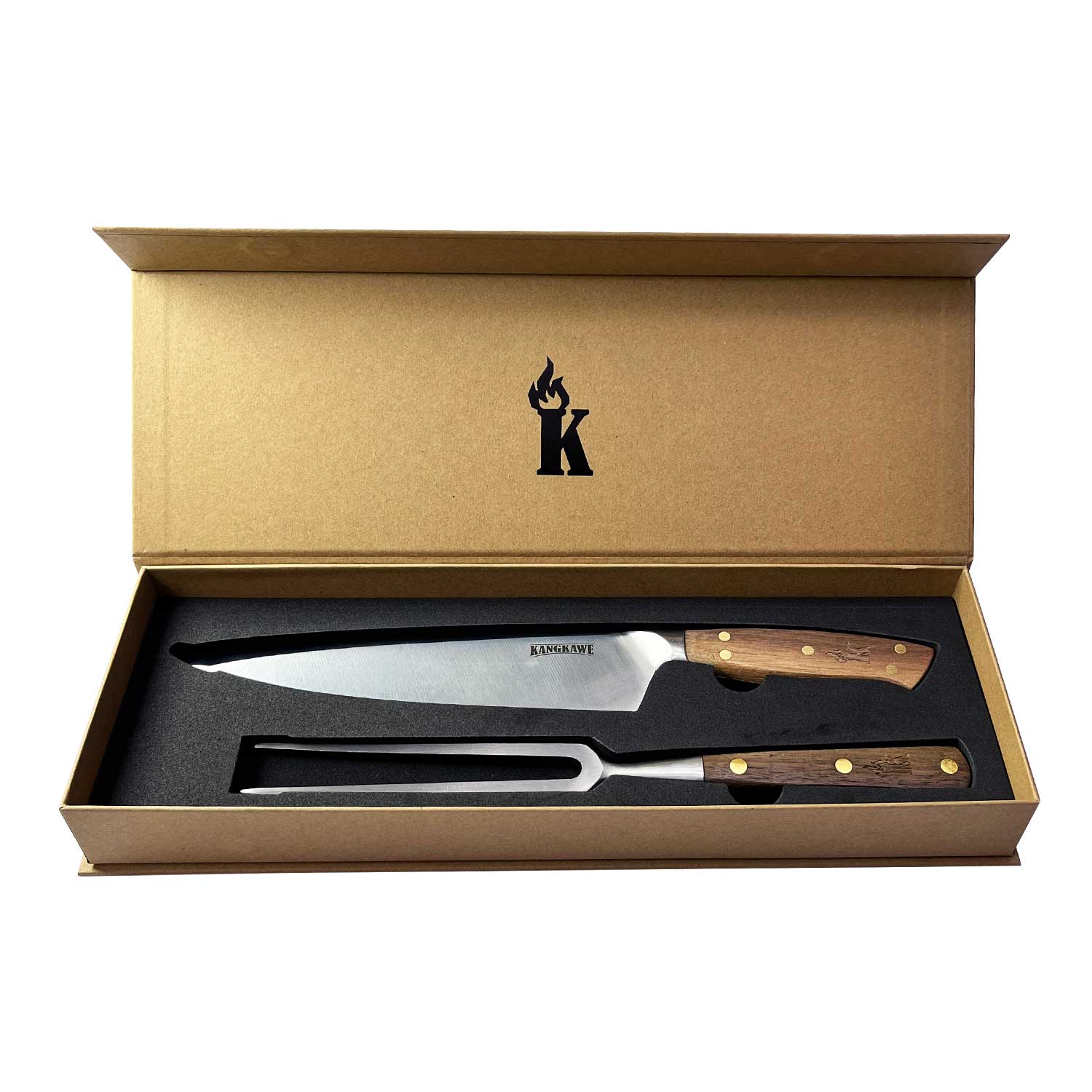Set Parrillero Cuchillo Catemu + Pincho Pro Edición Limitada Kangkawe2#Sin color
