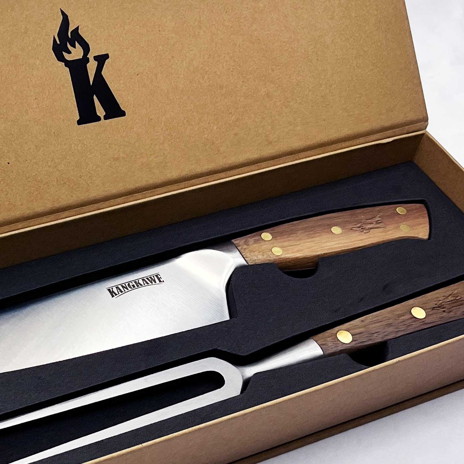 Set Parrillero Cuchillo Catemu + Pincho Pro Edición Limitada Kangkawe3#Sin color