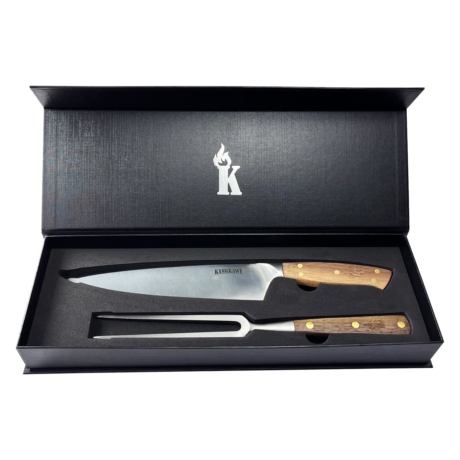 Set Parrillero Cuchillo Catemu + Pincho Pro Edición Limitada Kangkawe3#Acero