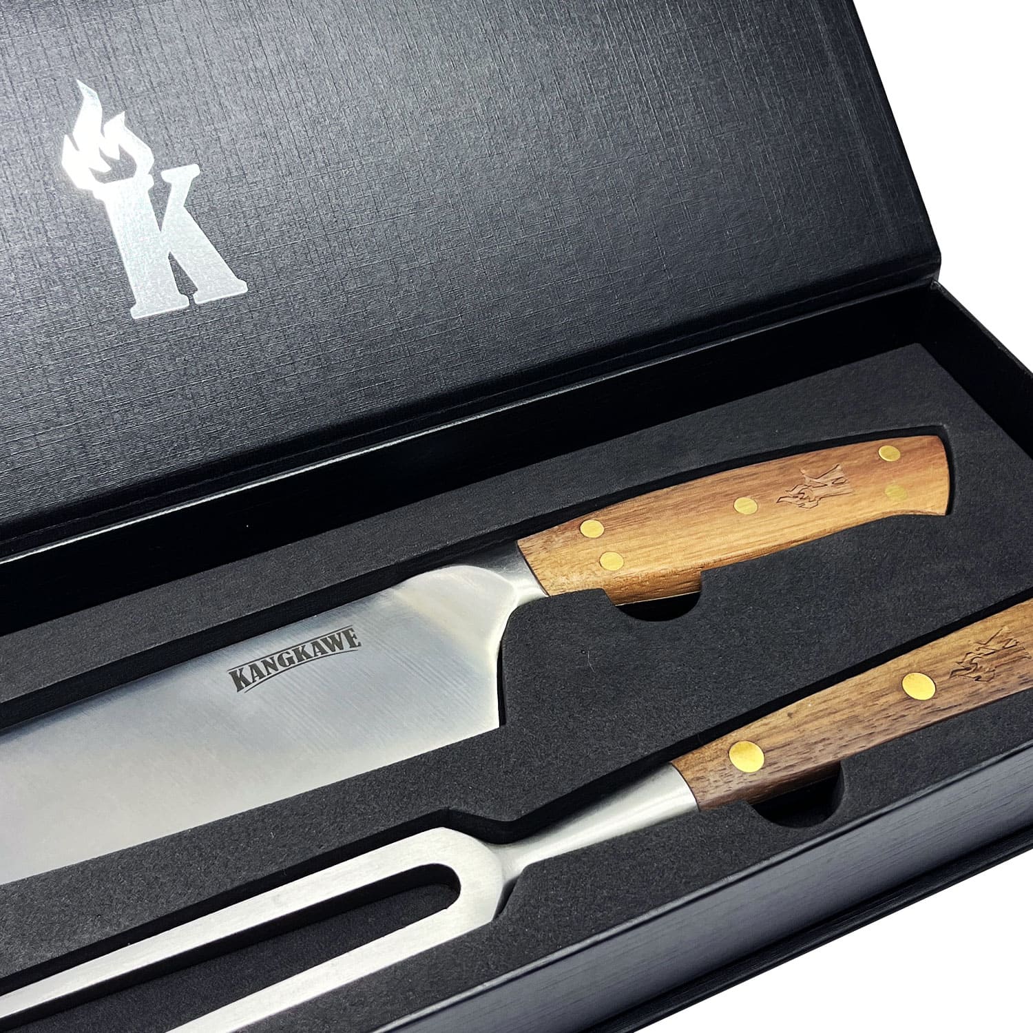 Set Parrillero Cuchillo Catemu + Pincho Pro Edición Limitada Kangkawe4#Acero