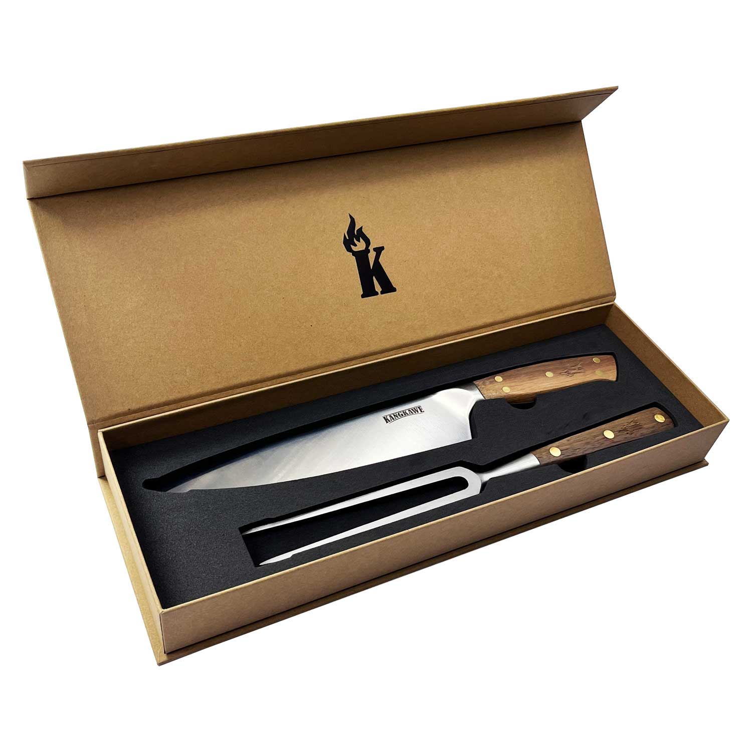 Set Parrillero Cuchillo Catemu + Pincho Pro Edición Limitada Kangkawe1#Sin color