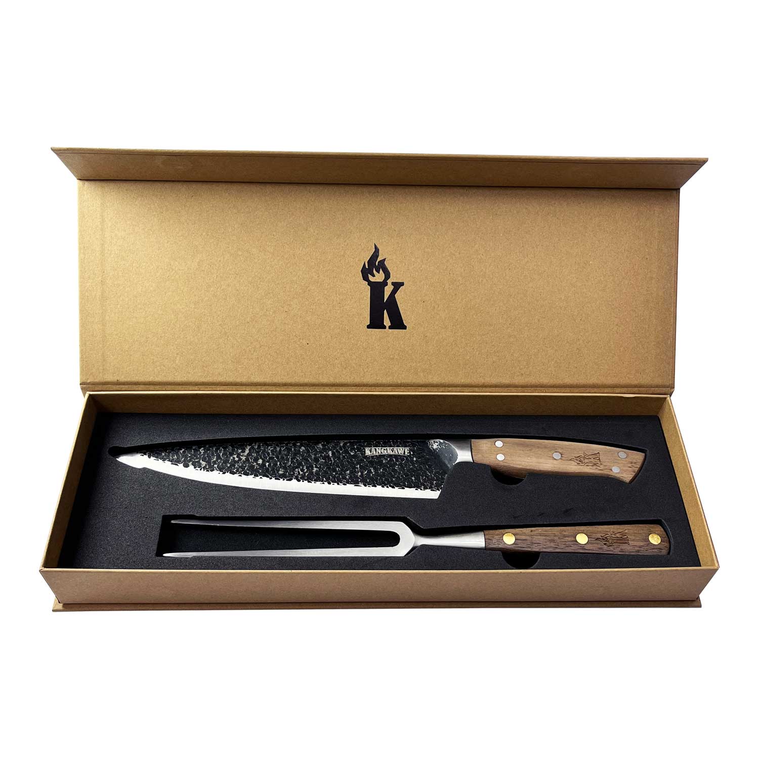 Set Parrillero Cuchillo Curacaví + Pincho Pro Edición Limitada Kangkawe2#Sin color
