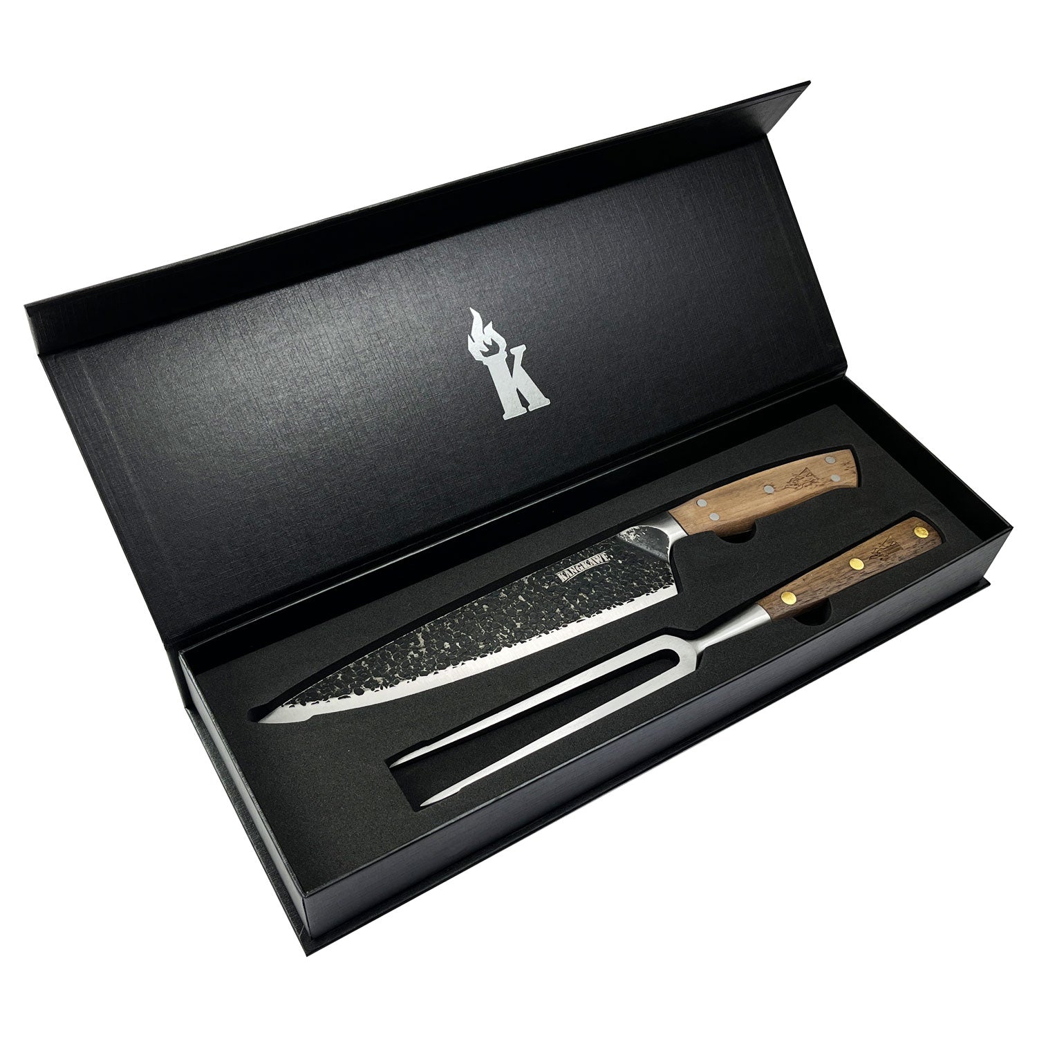 Set Parrillero Cuchillo Curacaví + Pincho Pro Edición Limitada Kangkawe1#Acero
