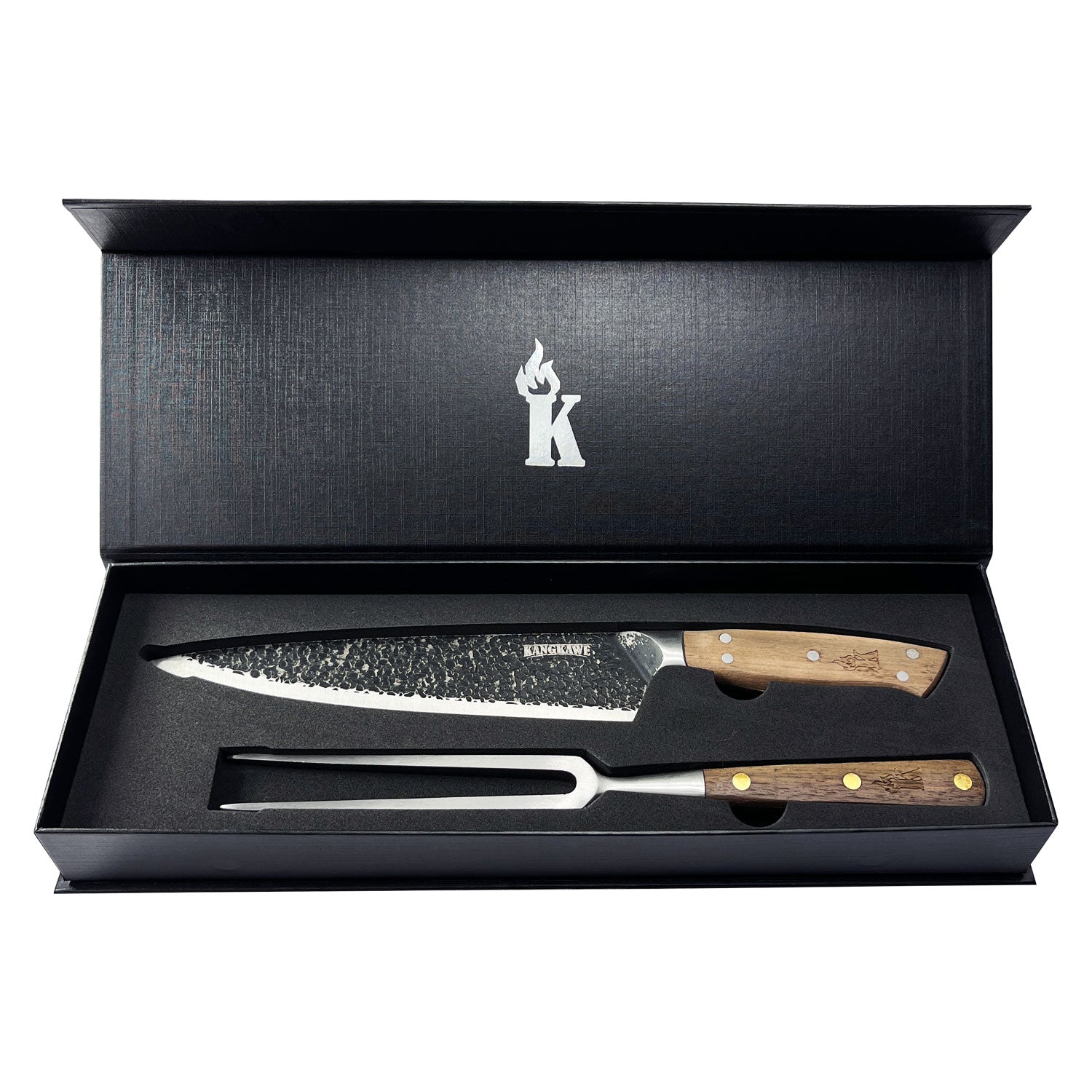 Set Parrillero Cuchillo Curacaví + Pincho Pro Edición Limitada Kangkawe3#Acero