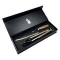 Set Parrillero Cuchillo Curacaví + Tenaza Edición Limitada Black Kangkawe1#Acero