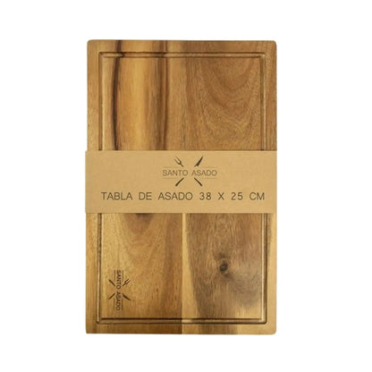 Set Parrillero Tabla + 8 Cubiertos Santo Asado Para Parrilla Decoexpress5#Sin color
