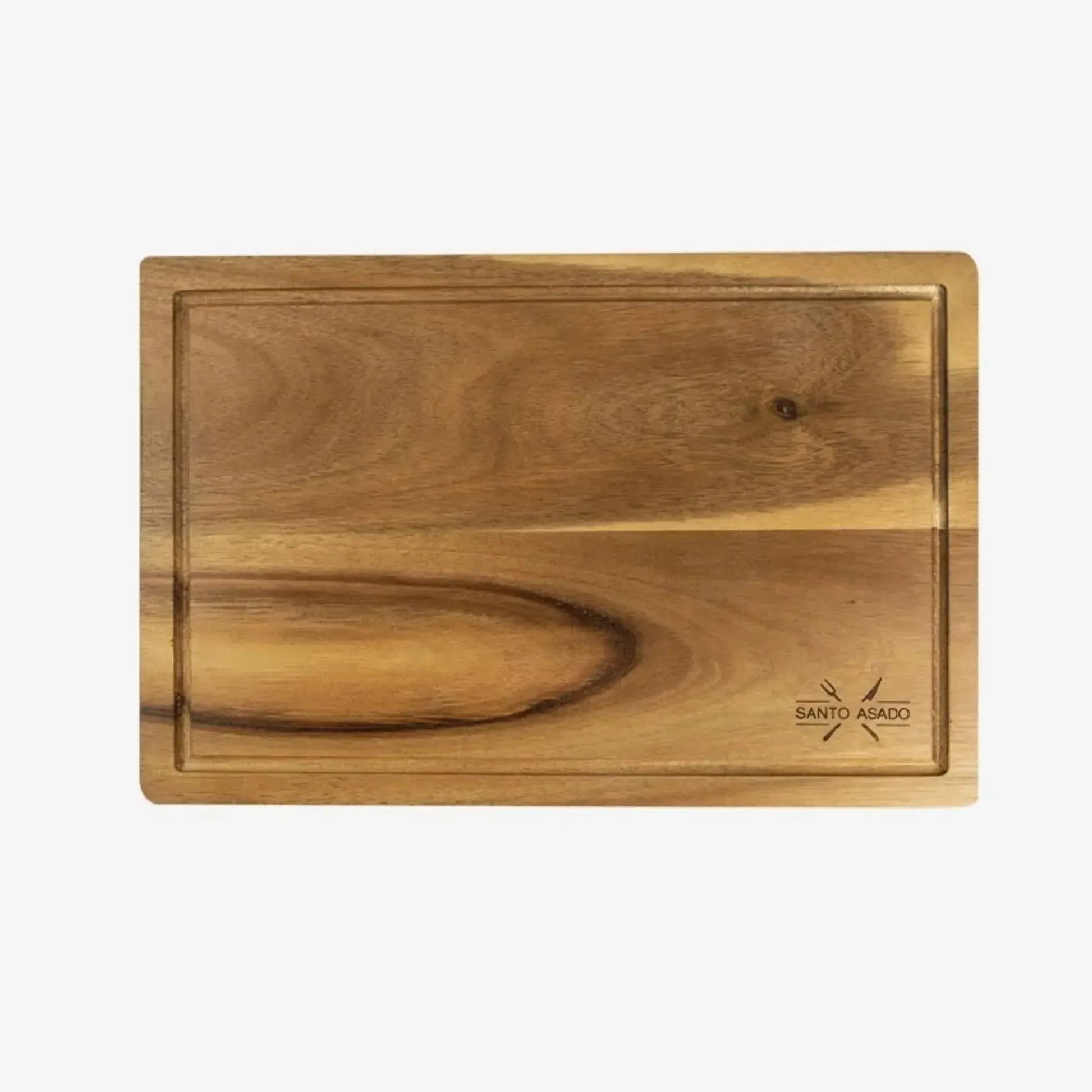 Set Parrillero Tabla + Cuchillo Y Pincho Santo Asado Para Parrilla Decoexpress7#Madera