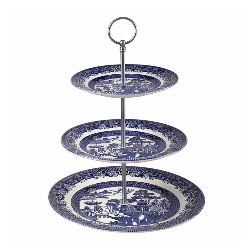 Set Platos 3 Niveles Blue Willow Churchill2#Sin color