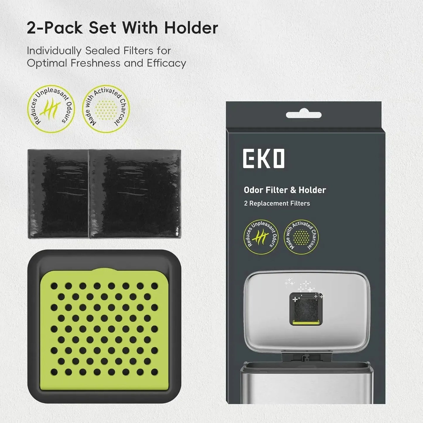 Set Rejilla y Filtros de Carbón 2 Uni EKO