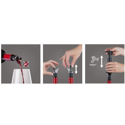 Set Save, Stop and Serve de Vacío para Vino Vacuvin5#Negro