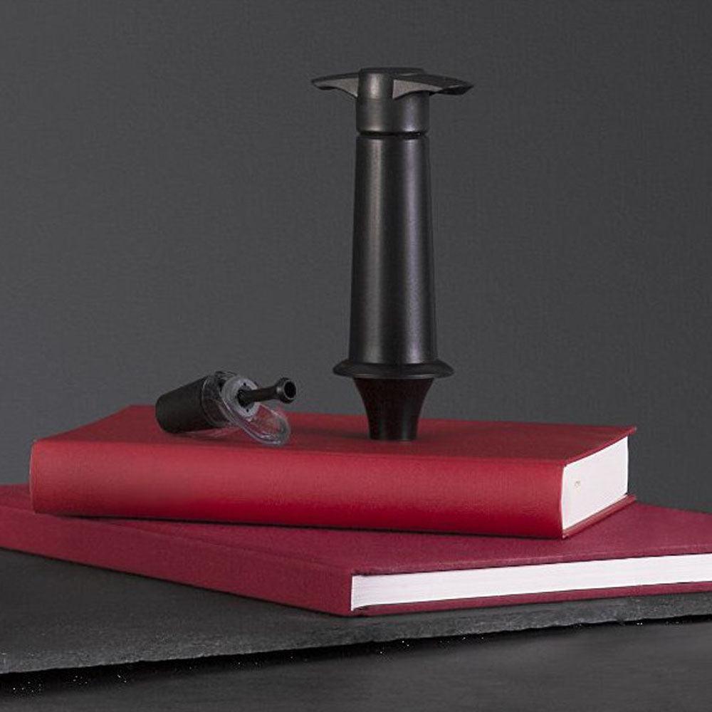 Set Save, Stop and Serve de Vacío para Vino Vacuvin7#Negro