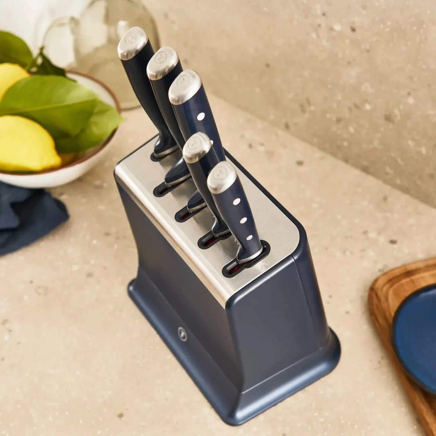 Set taco de 5 Cuchillos Eversharp Pro Con Afilador Tefal1#undefined