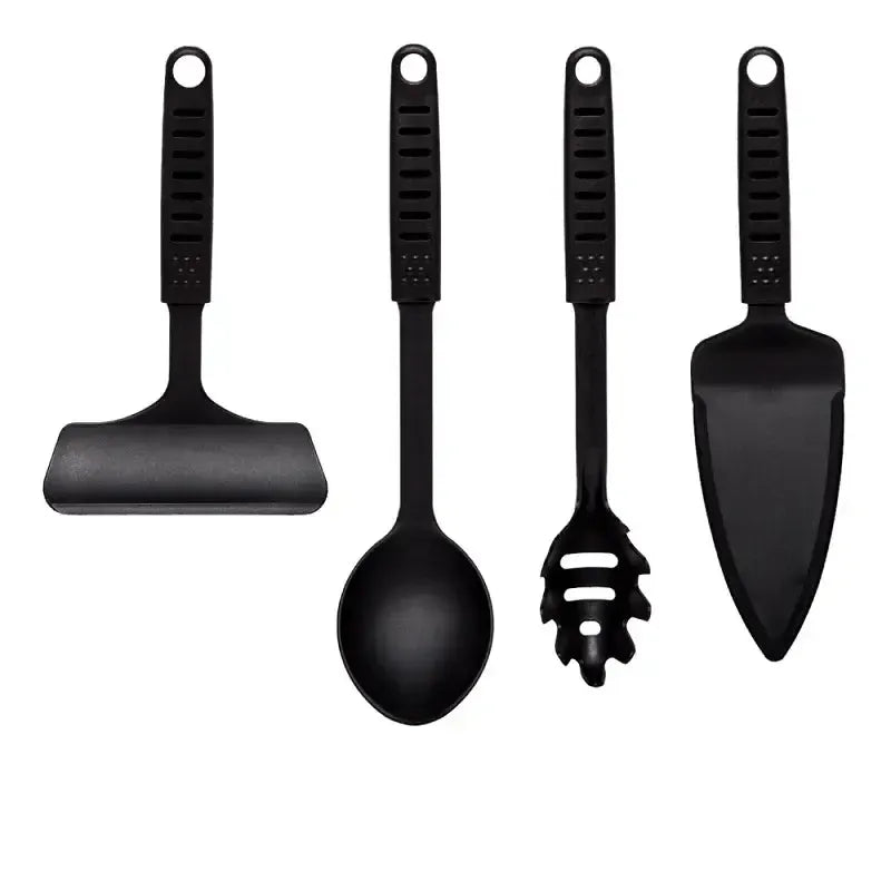Set Utensilios Para Servir 4 Piezas Bipo1#Negro