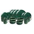 Juego de loza Copenhagen 16 Pzs Vajilla Cerámica Decoexpress1#Verde