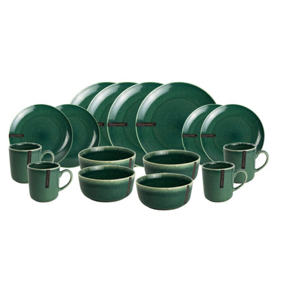 Juego de loza Copenhagen 16 Pzs Vajilla Cerámica Decoexpress1#Verde