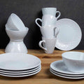 Set Vajilla Completo Avignon 16 Piezas1#Blanco