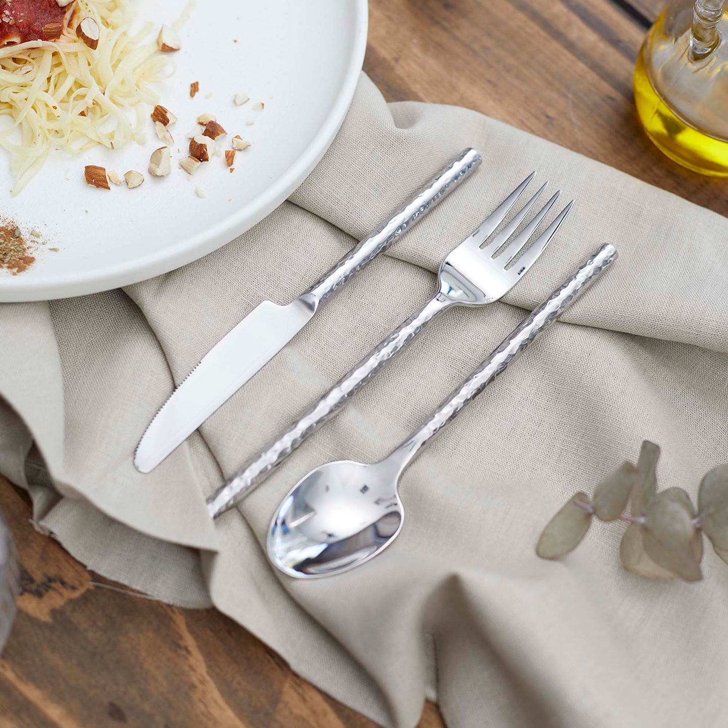 Set de Cuchilleria Hammered Para 4 Personas 28 Piezas Coquinaria