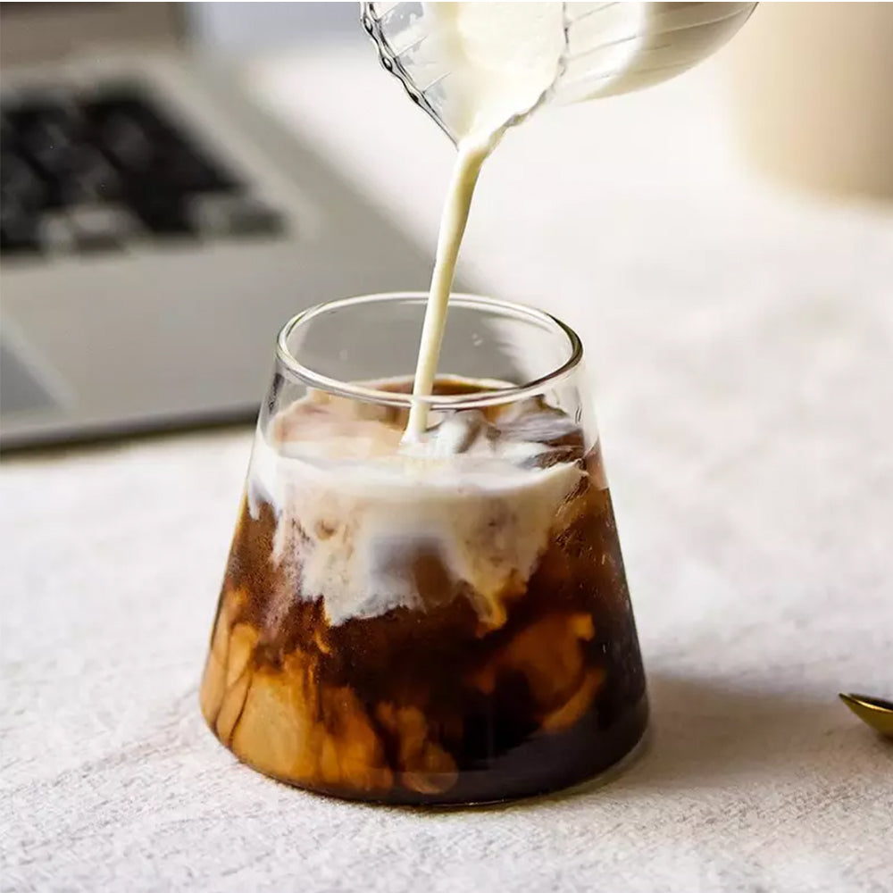 Pack 4 Vasos De Vidrio Estilo Japonés 320 Ml Simplit1#Sin color