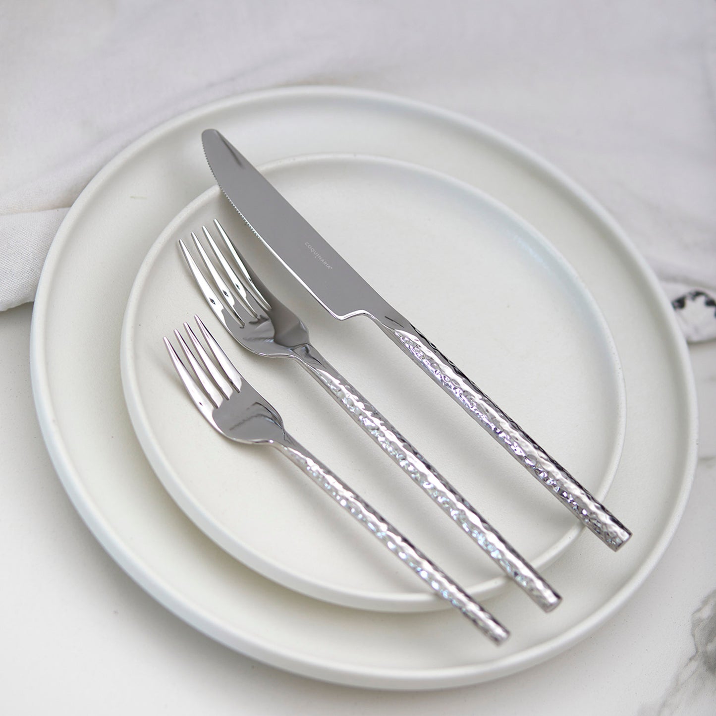 Set de Cuchilleria Hammered Para 4 Personas 28 Piezas Coquinaria